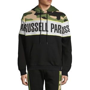 RUSSELL PARK Camo Cotton Hoodie | Size S/P
